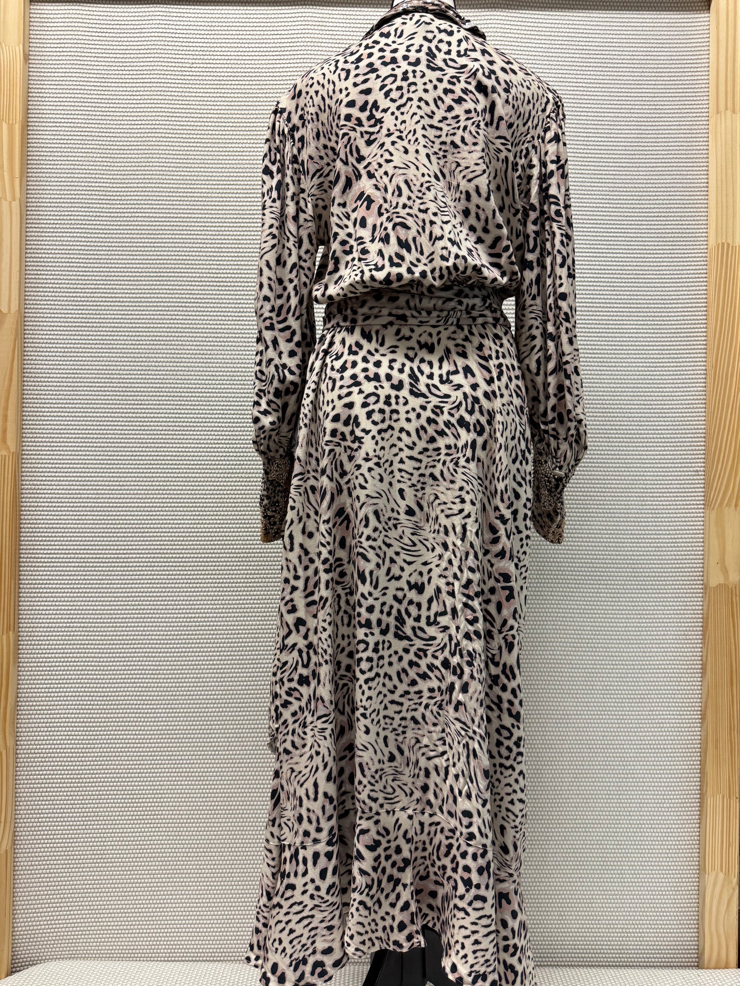 Aurora Wrap Dress - Wild Animal Print Size Medium