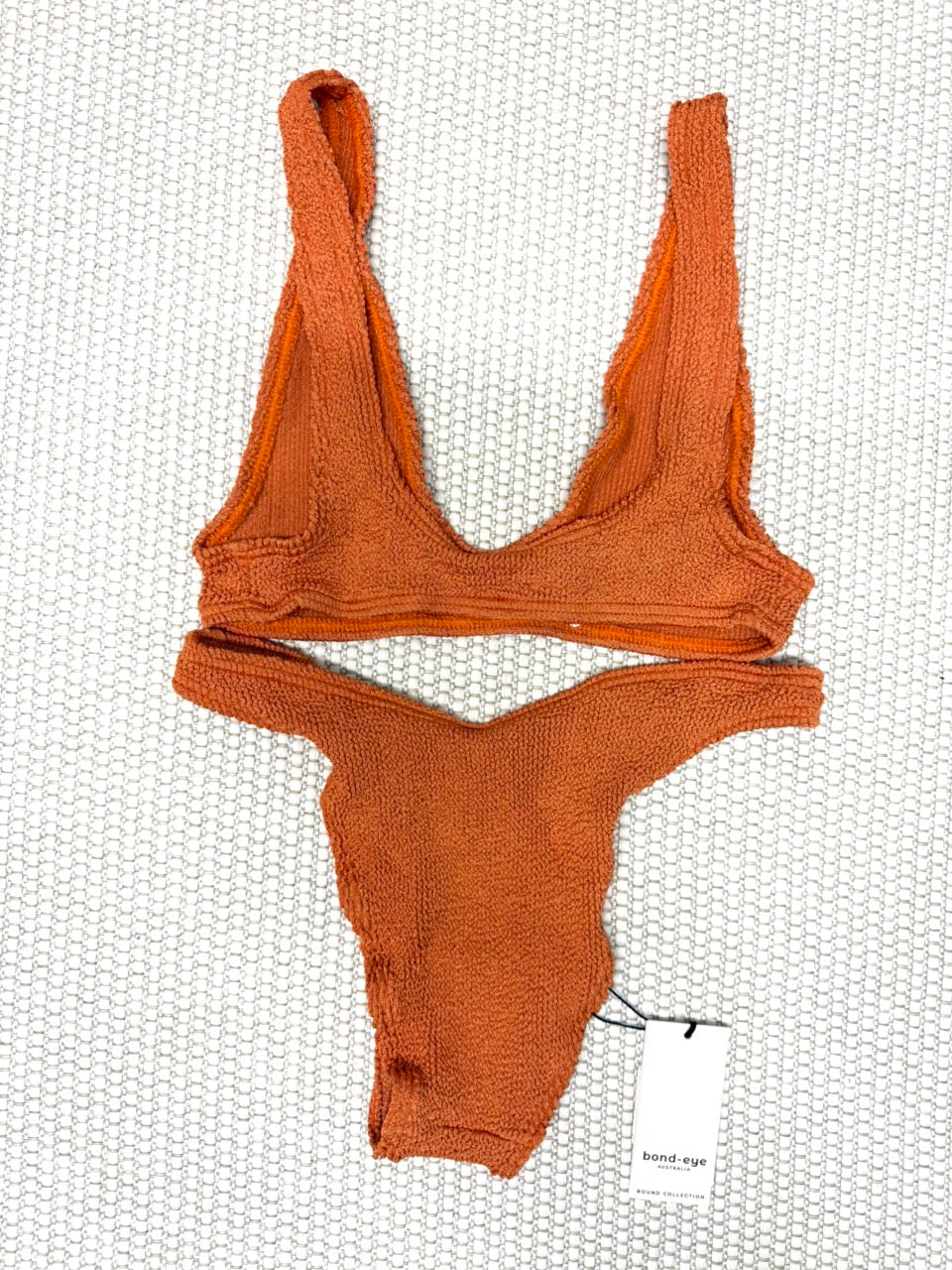 Bond-Eye “Scene” Bikini Bottom in Burnt Orange — New with Tags. Resort retail $90.00