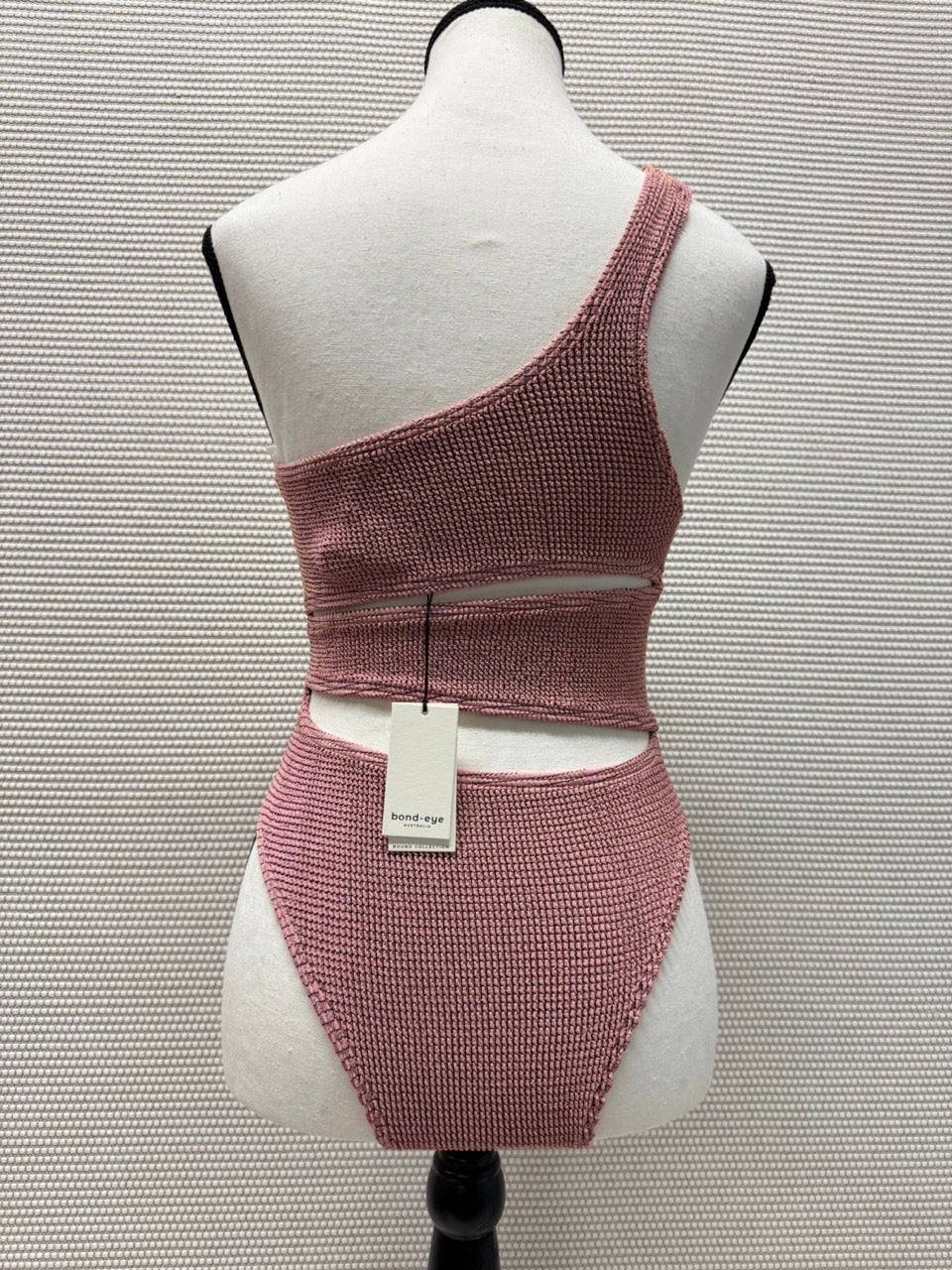 Bond-Eye “Rico 1-Piece” Swimsuit in Blush Lurex— New with Tags. Resort retail $90.00