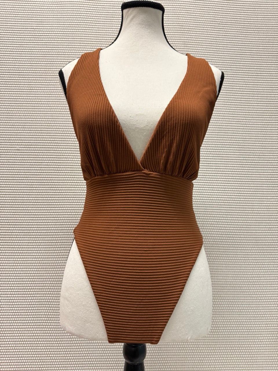 L*Space "Allegra" One-Piece Bitsy in Coffee— New with Tags. Resort retail $220.00