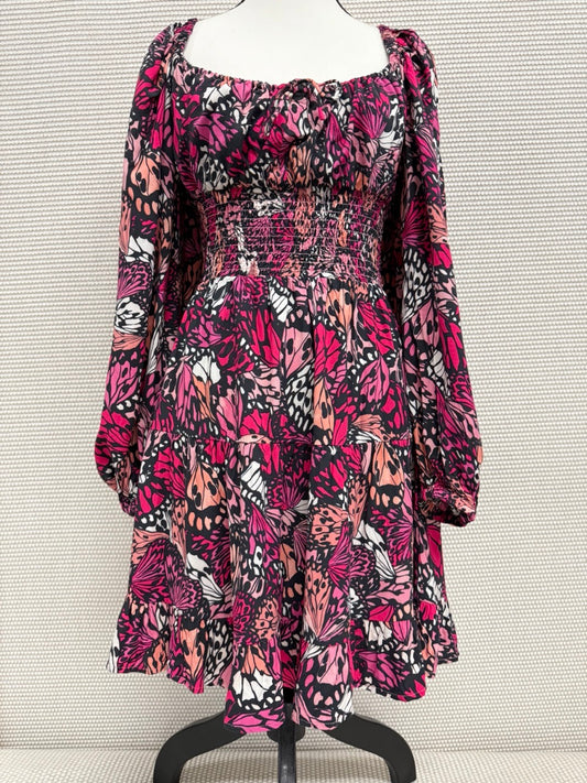 L*SPACE “Cassidy Print Smocked Mini Dress” —New with Tags. Resort Retail $158.
