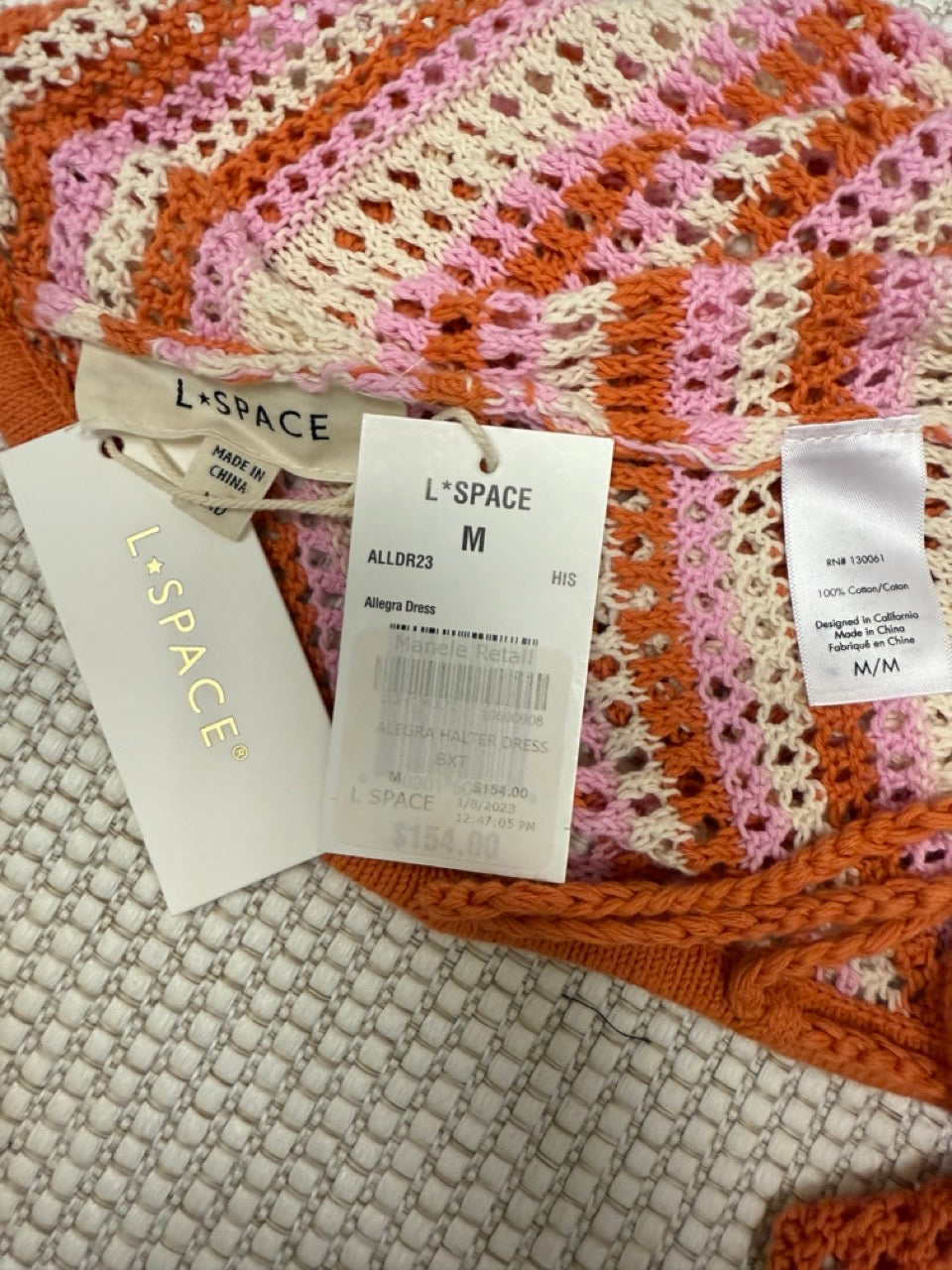 L*Space “Allegra Halter Maxi Dress” — New with Tags. Resort retail $168.